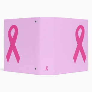 Classeur rose de ruban