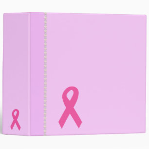 Classeur rose de ruban