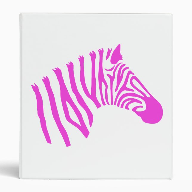 Classeur rose de zèbre (Devant)