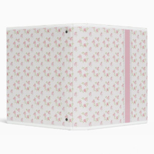 Classeur rose doux de Rosebud de cottage minable