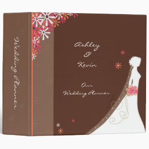 Classeur rose et Brown de wedding planner