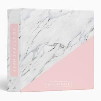 Classeur Rose et marbre