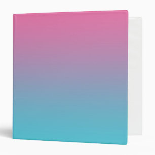 Classeur Rose et turquoise Ombre