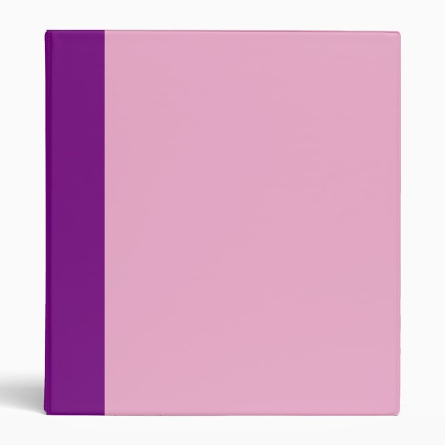 Classeur rose et violet à deux tons (Devant)