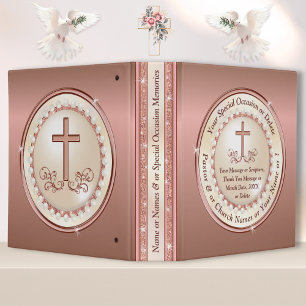 Classeur Rose Gold, Album Photo Chrétien, Toute Occasion