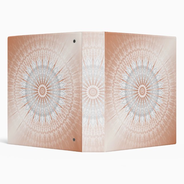 Classeur Rose Gold Grey Mandala (Arrière-plan)