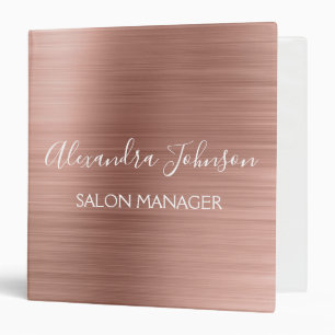 Classeur Rose Gold - Pink Foil Professional Girl