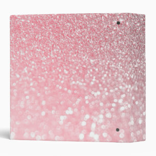 Classeur Rose Gold Pink Sparkle Luxury Parties scintillant 