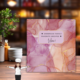 Classeur Rose Gold Rose Clair Marbre