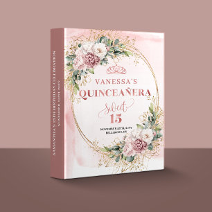 Classeur Rose Gold Rose Poussiéreuse Boho Quince Album de S