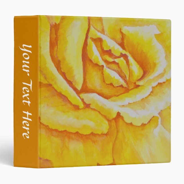 Classeur Rose jaune (Devant/Côté)