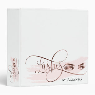 Classeur Rose or Eyelashes Yeux Brows Microblading Lash