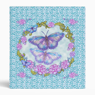 Classeur Rose papillon