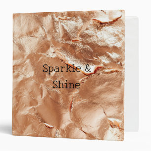 Classeur Rose Peach Gold Glam