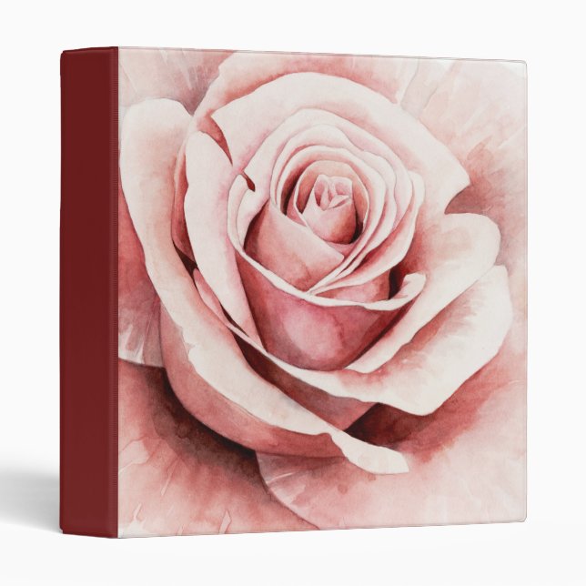 Classeur Rose rose rose (Devant/Côté)