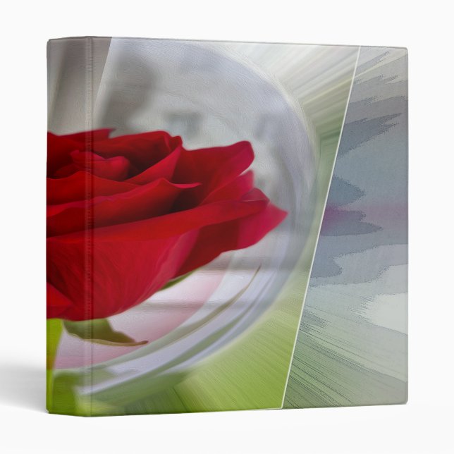 Classeur Rose rouge 2 (Devant/Côté)