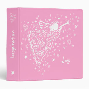 classeur rose solide d'ange