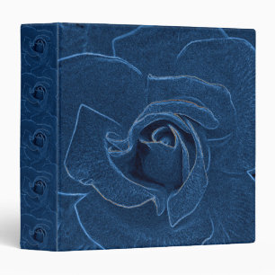 Classeur rose velouté de bleu