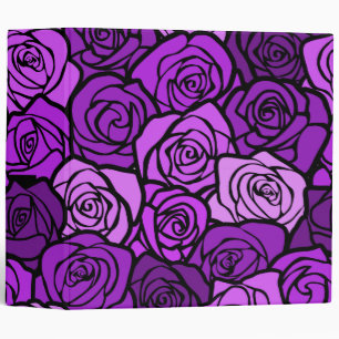 Classeur rose vintage violet