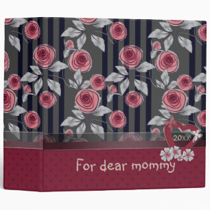 Classeur Roses aquarelle