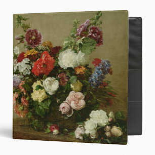 Classeur Roses et pivoines français, 1881