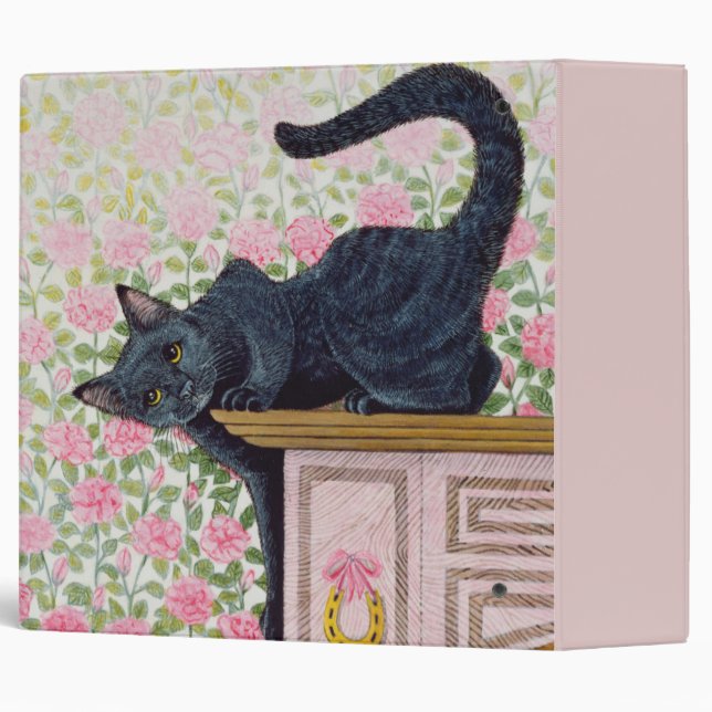 Classeur Roses montants (Dos/Côté)