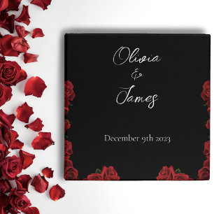 Classeur Roses rouges Noir blanc