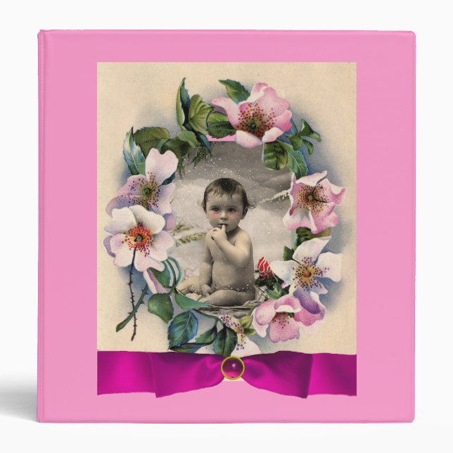Classeur Roses SAUVAGES AVEC MODÈLE PHOTO RIBBON ROSE (Devant)