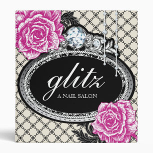 Classeur Roses vintages chics minables avec des bijoux