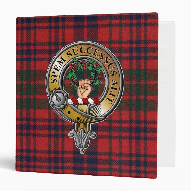 Classeur Ross Tartan & Badge (Devant/Intérieur)