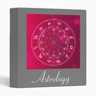 Classeur Roue d'astrologie Signes étoiles