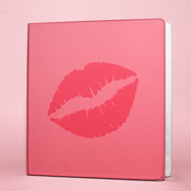 Classeur Rouge à lèvres corail rose féminin Baiser (Créateur téléchargé)