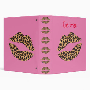 Classeur Rouge à lèvres Taches de léopard Baiser Thunder_Co