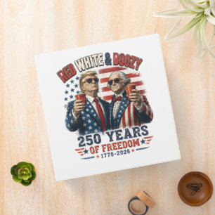 Classeur Rouge Blanc Boozy Trump George Washington 250