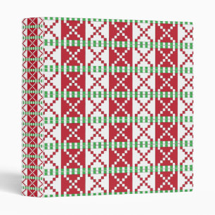 Classeur Rouge, blanc, vert letton Letton Ethnic Folk art