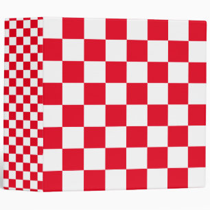 Classeur Rouge Checkered