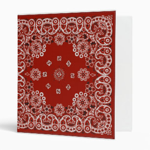 Classeur rouge de carnet de Bandana