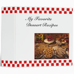 Classeur rouge de dessert de tuile