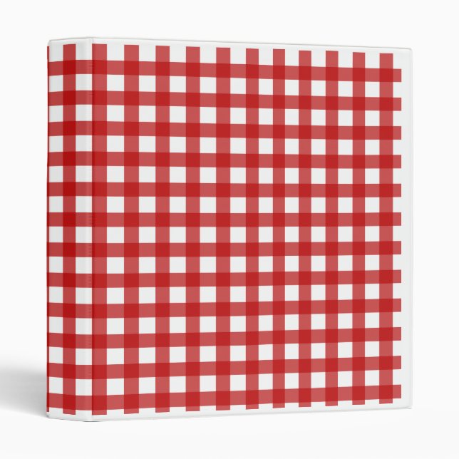 Classeur rouge de guingan (Devant/Côté)