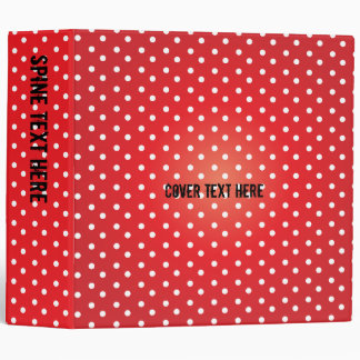 Classeur rouge de Polkadot