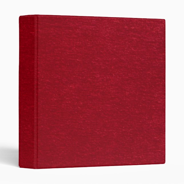Classeur rouge de texture de velours (Devant/Côté)