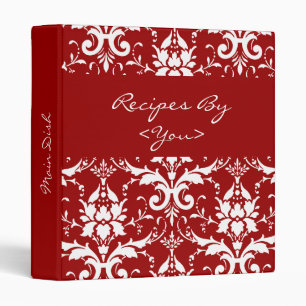 Classeur rouge et blanc de livre de cuisinier de