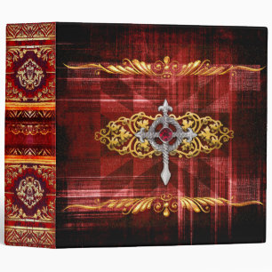 Classeur Rouge gothique et magie antique Spellbook de tome