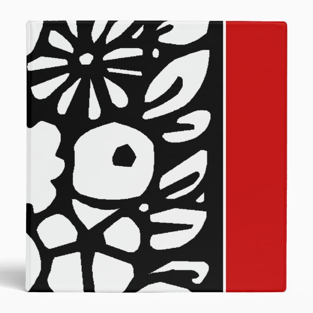 CLASSEUR ROUGE, NOIR ET BLANC (Devant)