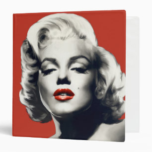 Classeur Rouge sur les lèvres rouges Marilyn