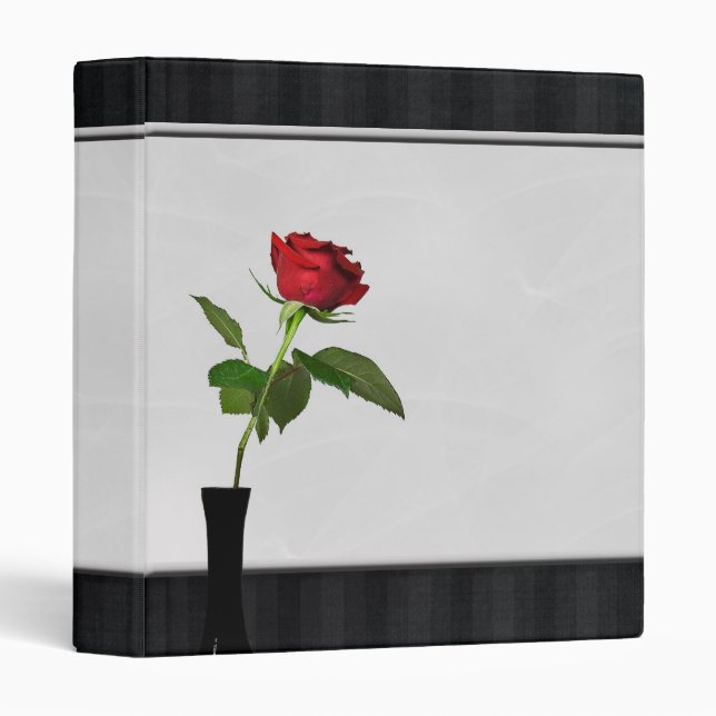 Classeur Rouge unique (Devant/Côté)