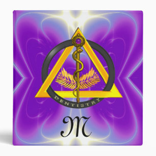 CLASSEUR ROUTE DU MONOGRAMME DENTISTE ASCLEPIUS