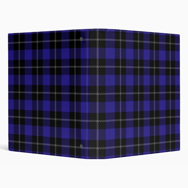 Classeur Royal Blue Black Plaid (Arrière-plan)
