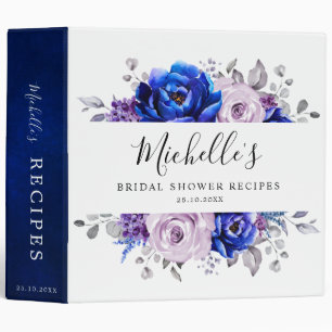 Classeur Royal Blue Lilac Purple Fête des mariées Recette 3