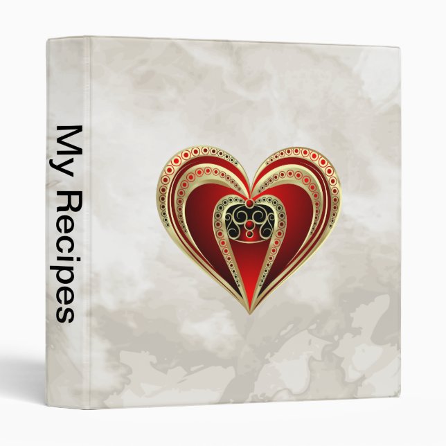 Classeur Royal Heart (Devant/Côté)